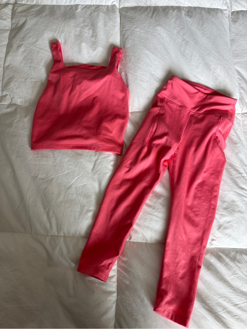 Old Navy | Girl’s XS | Coral Pink Active Leggings & Tank Set